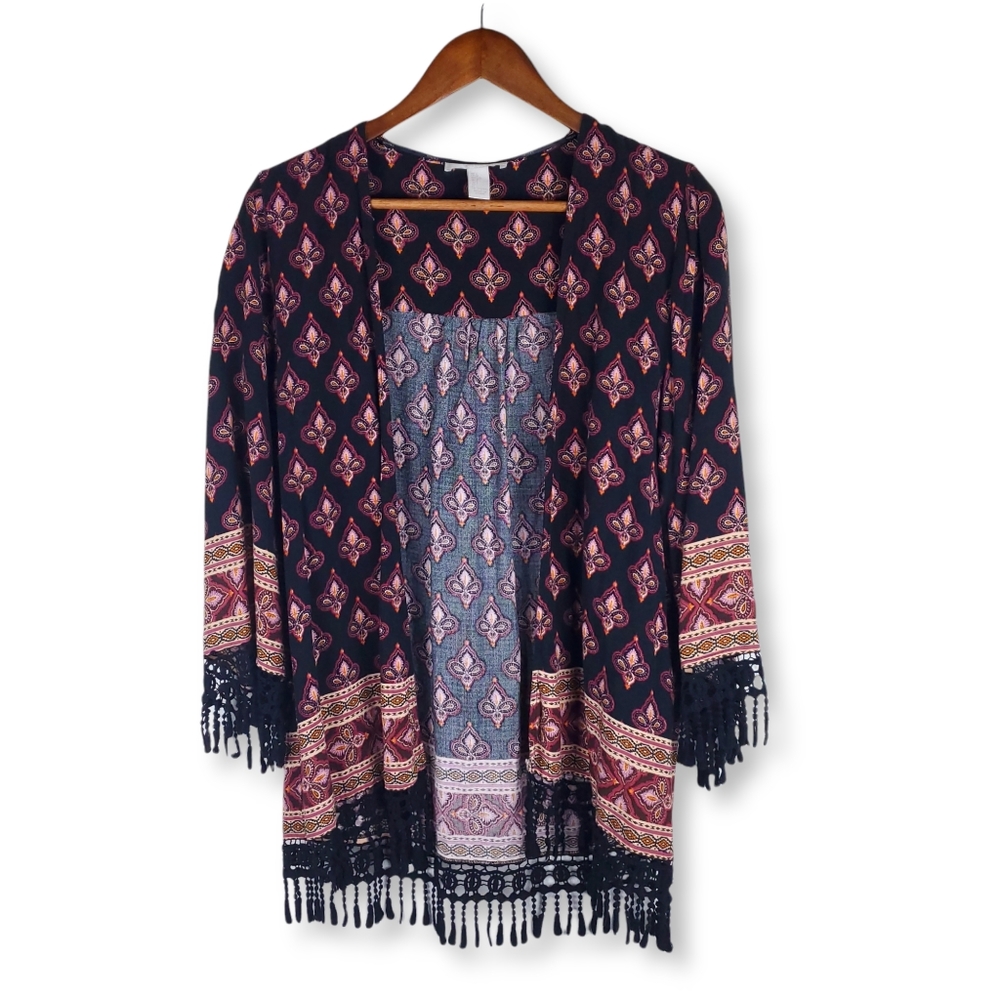 Forever21 fringe kimono